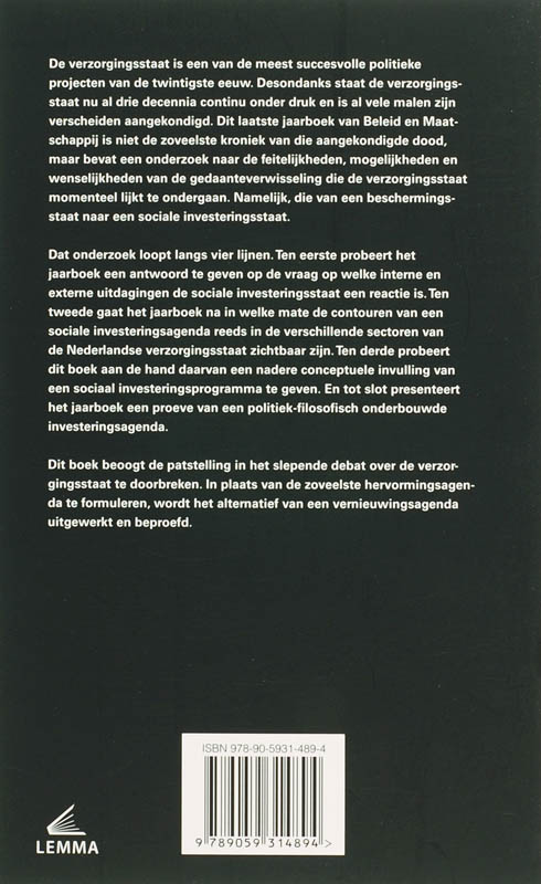 Achterkant van Van sociale bescherming naar sociale investering