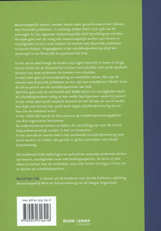 Achterkant van Handboek schuldhulpverlening