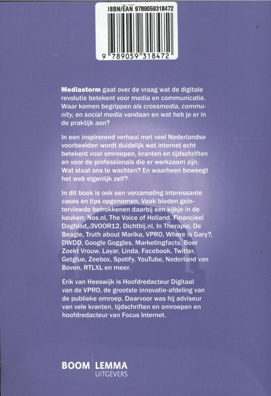 Achterkant van Mediastorm