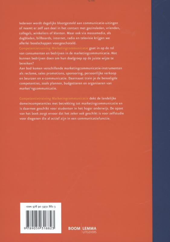 Achterkant van Marketingcommunicatie