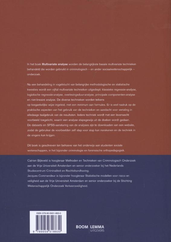 Achterkant van Multivariate analyse