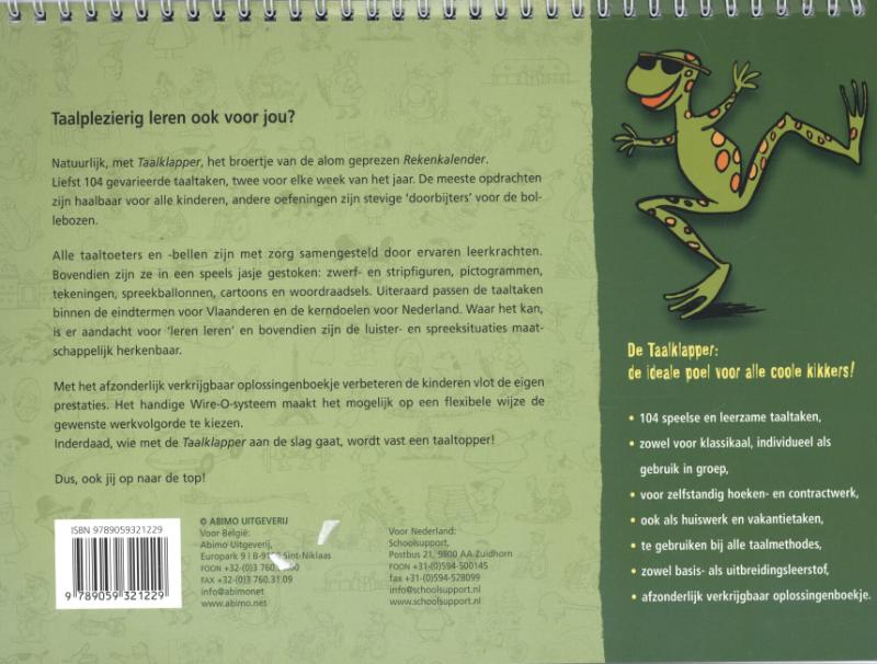 Achterkant van 5 groep 7