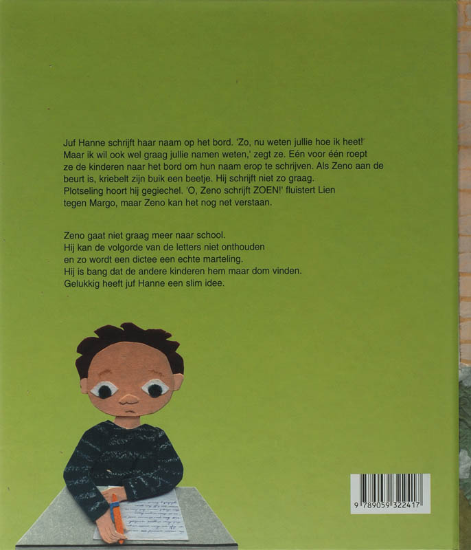 Achterkant van Een zoen voor Zeno