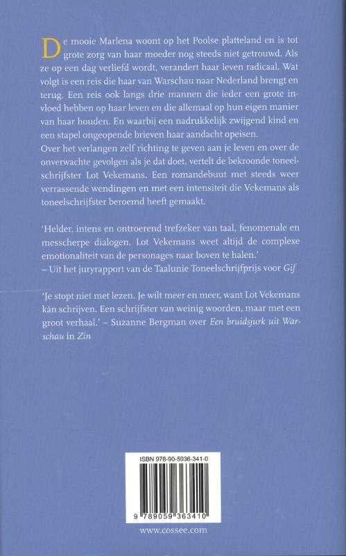 Achterkant van Een bruidsjurk uit Warschau