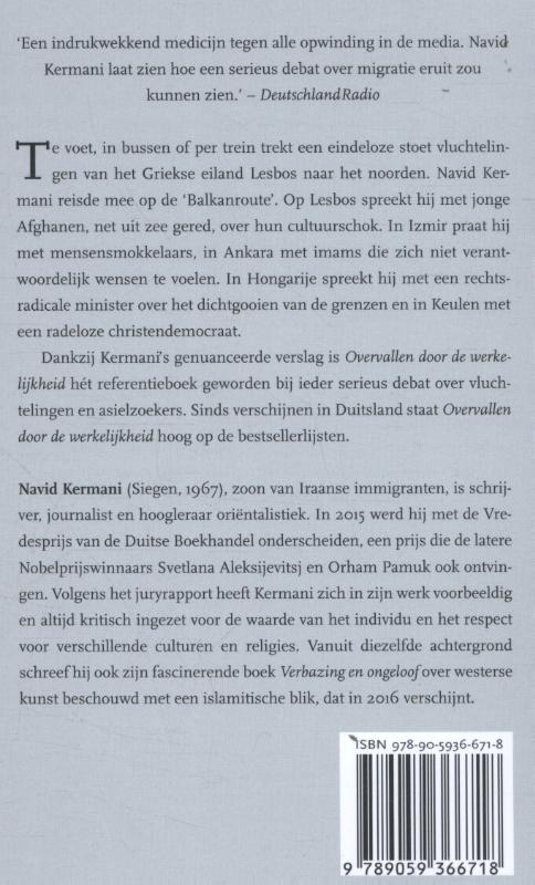 Achterkant van Overvallen door de werkelijkheid