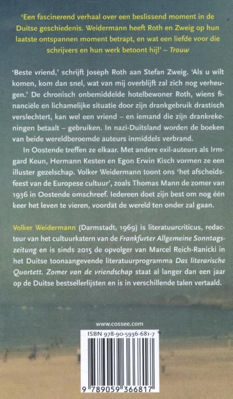 Achterkant van Zomer van de vriendschap