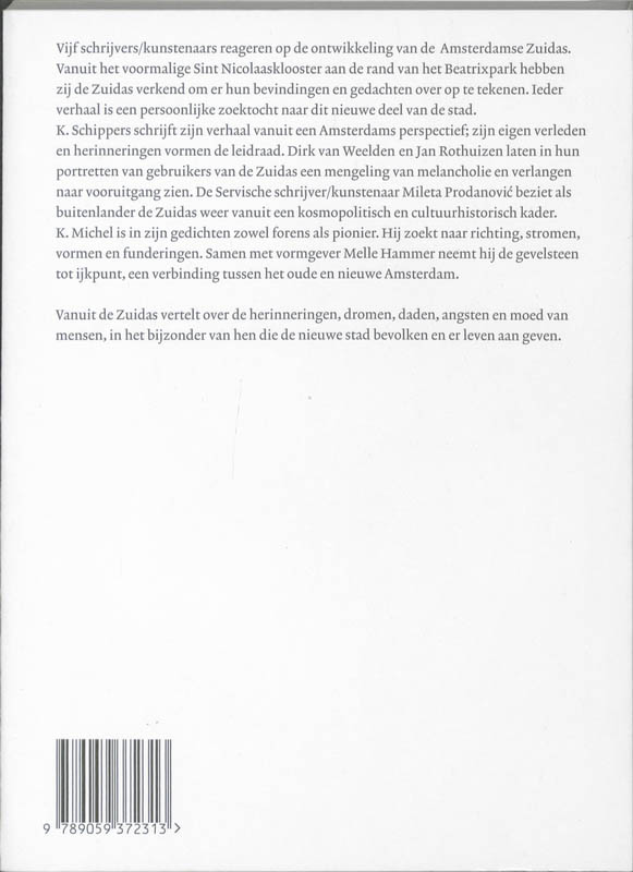 Achterkant van Vanuit de Zuidas