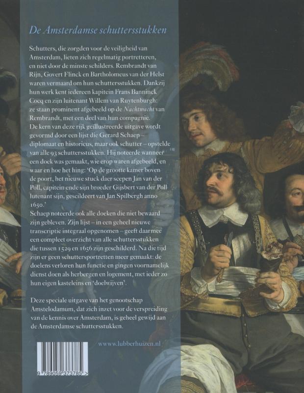 Achterkant van De Amsterdamse schuttersstukken 1529-1656