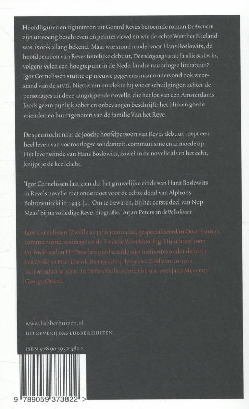 Achterkant van Wie was Hans Boslowits?