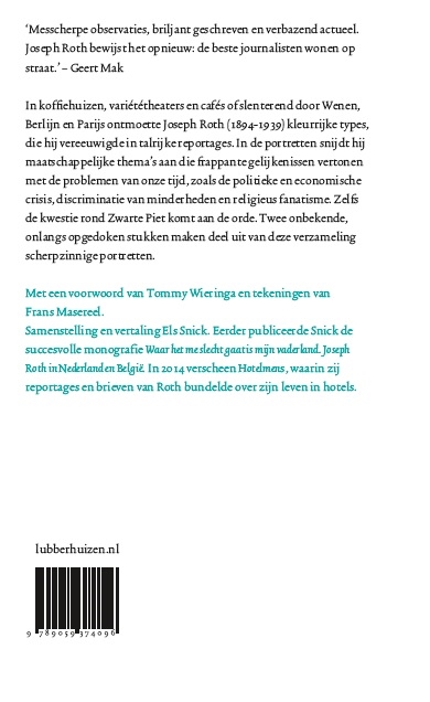Achterkant van De blonde neger en andere portretten
