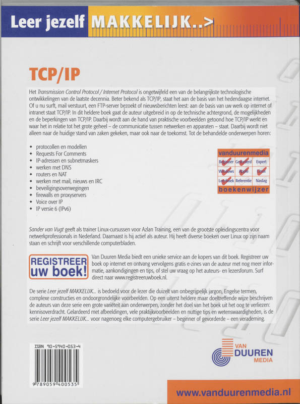 Achterkant van TCP/IP