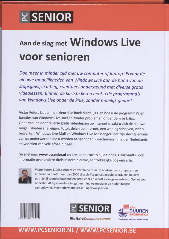 Achterkant van Aan de slag met Windows Live