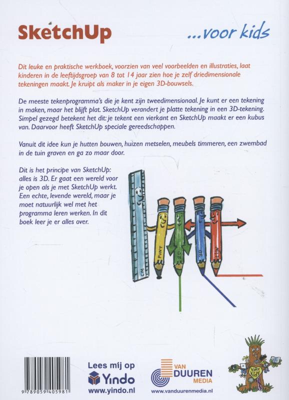 Achterkant van SketchUp voor kids