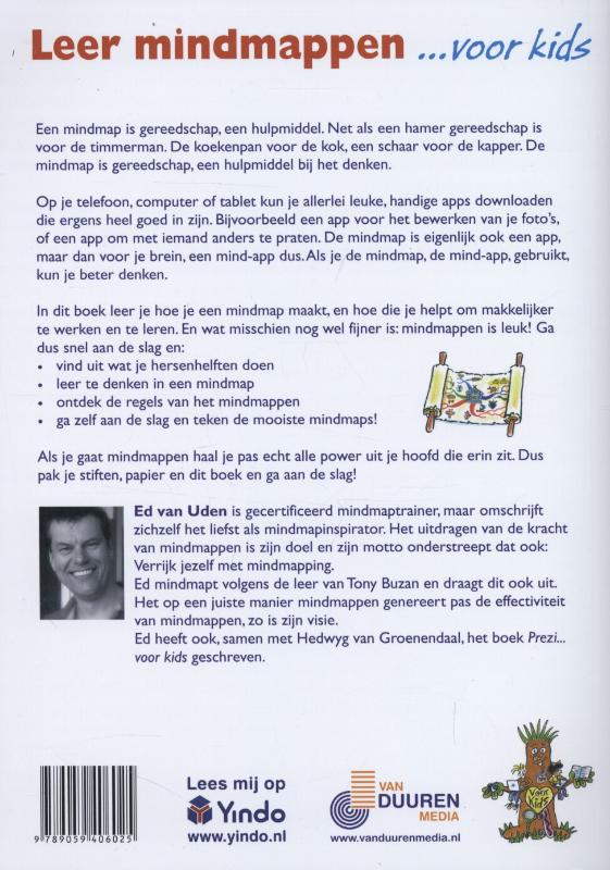 Achterkant van Leer mindmappen voor kids