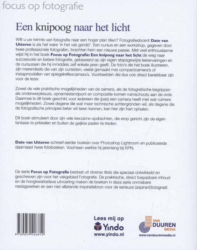 Achterkant van Een knipoog naar het licht