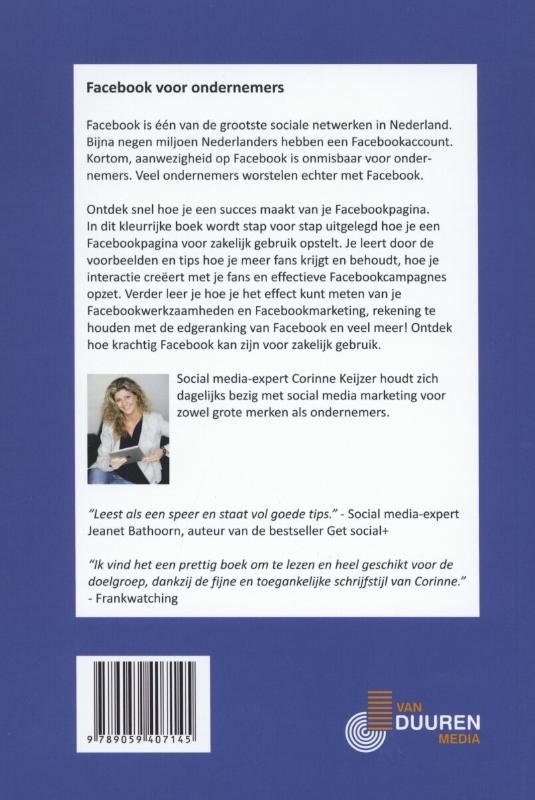 Achterkant van Facebook voor ondernemers