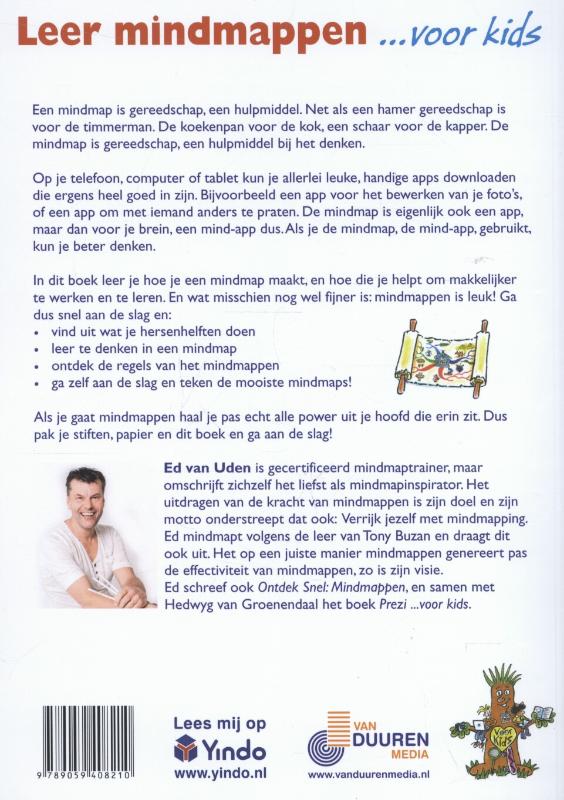 Achterkant van Leer mindmappen... voor kids