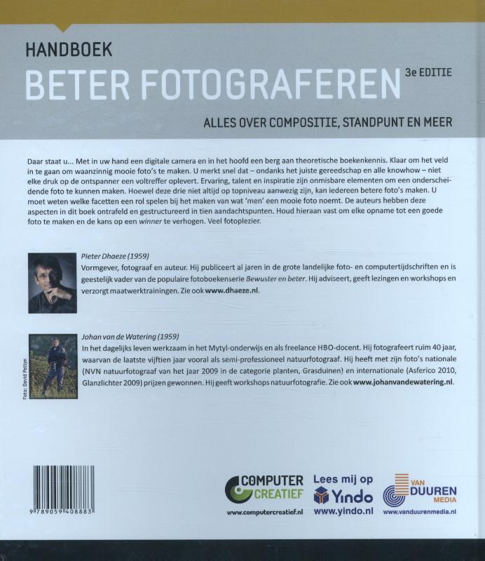 Achterkant van Handboek beter fotograferen