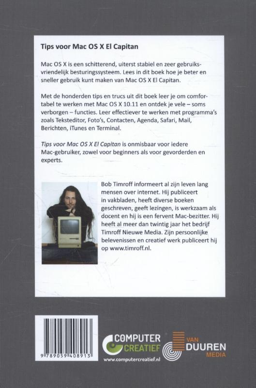 Achterkant van Tips en trucs voor Mac OS X El Capitan