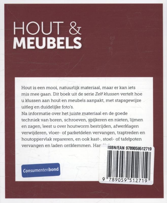 Achterkant van Hout en meubels