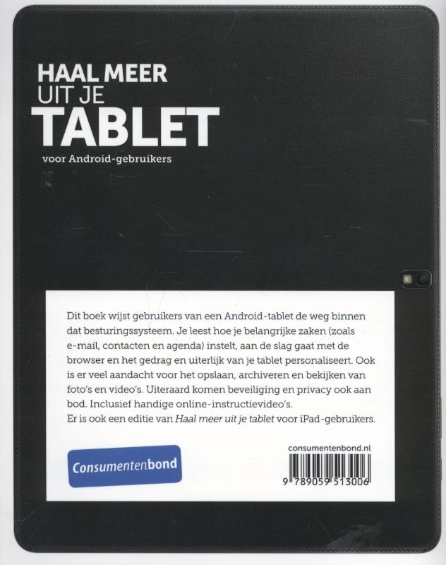 Achterkant van Haal meer uit je tablet