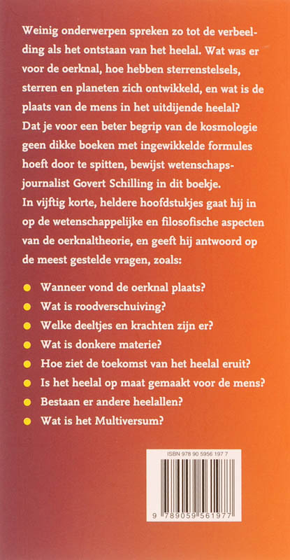 Achterkant van Big bang voor in je binnenzak