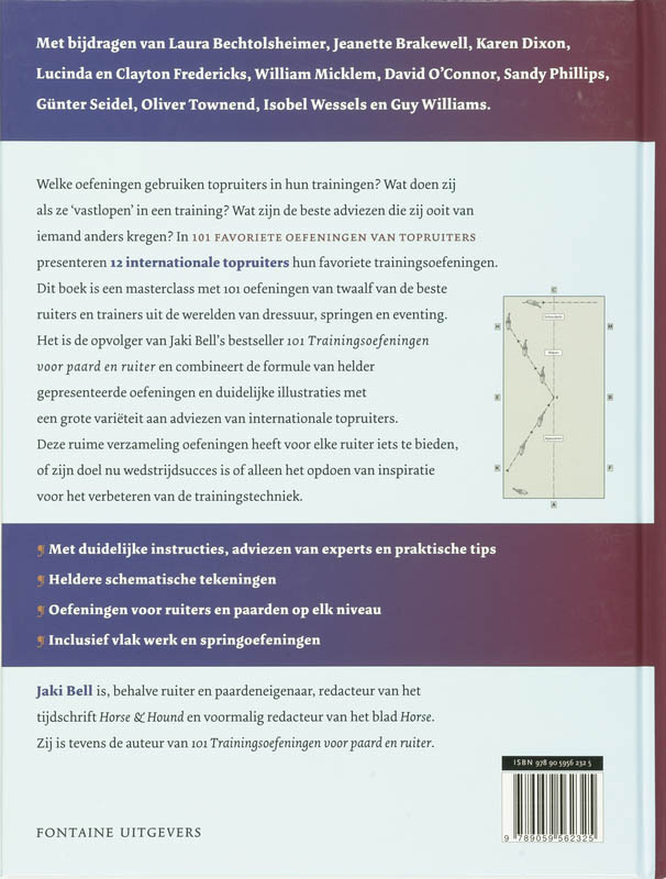 Achterkant van 101 Favoriete oefeningen van topruiters