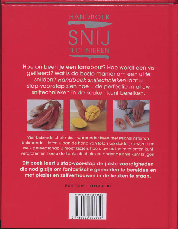 Achterkant van Handboek snijtechnieken
