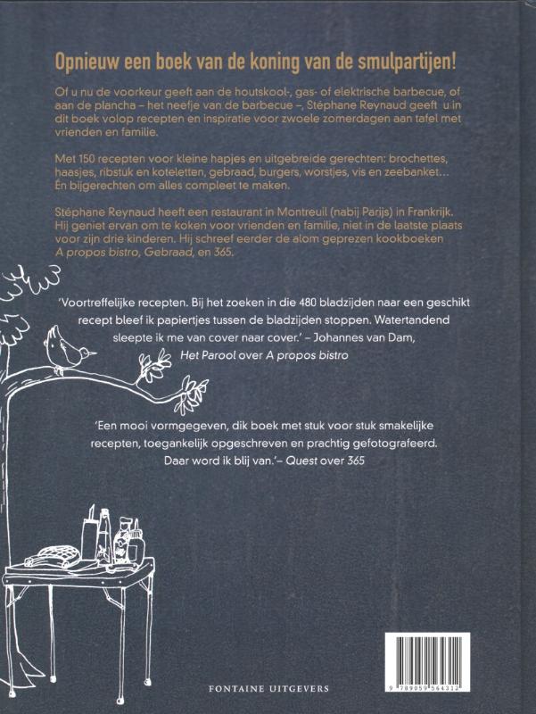 Achterkant van Barbecue & plancha