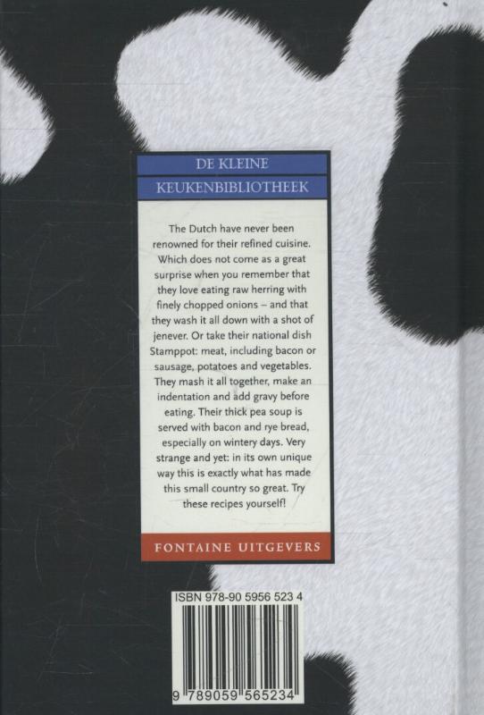 Achterkant van Dutch cook book
