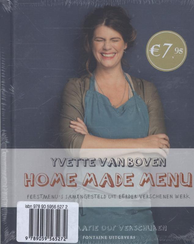 Achterkant van Home made menu set 4 ex