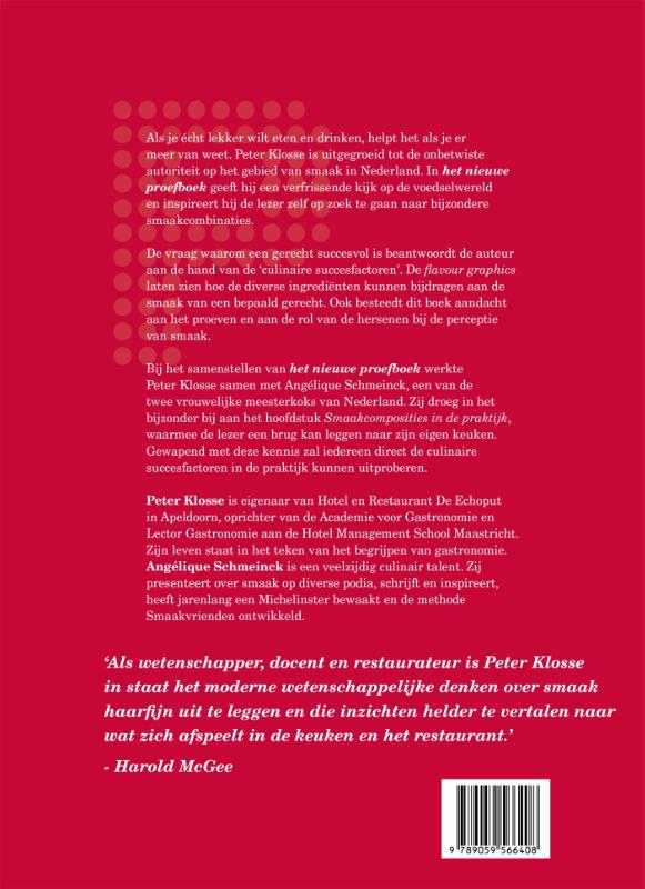 Achterkant van Het nieuwe proefboek