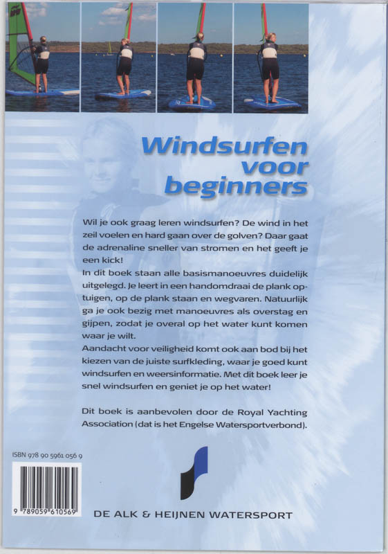 Achterkant van Windsurfen voor beginners