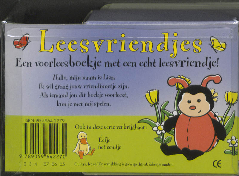 Achterkant van Lisa het lieveheersbeestje