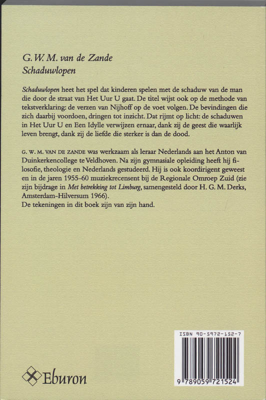 Achterkant van Schaduwlopen