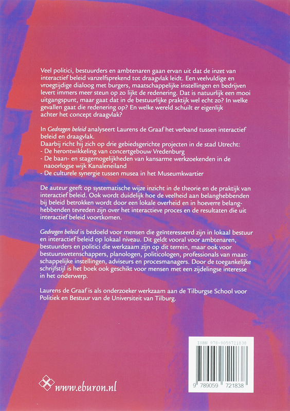 Achterkant van Gedragen Beleid