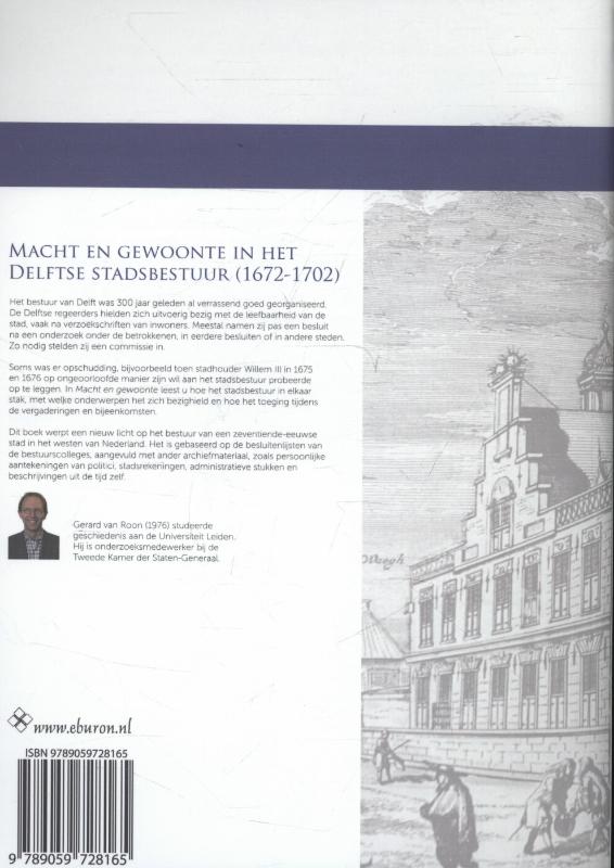 Achterkant van Macht en gewoonte in het Delftse stadsbestuur (1672-1702)