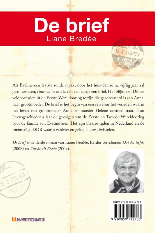 Achterkant van De brief