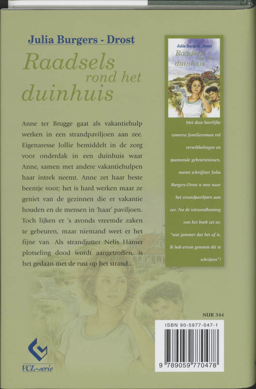 Achterkant van Raadsels rond het duinhuis