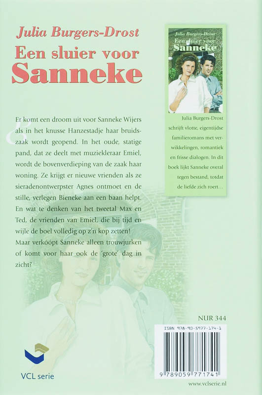 Achterkant van Een sluier voor Sanneke