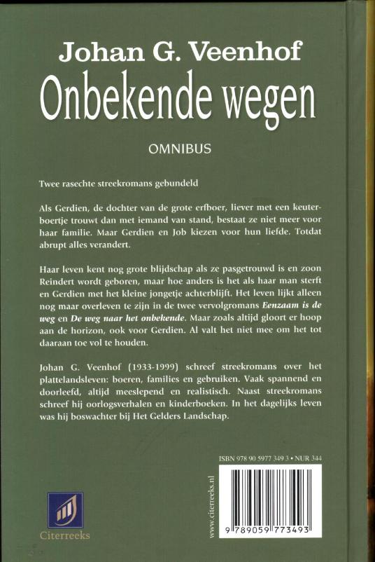 Achterkant van Onbekende wegen