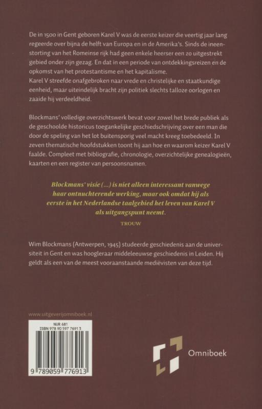 Achterkant van Karel V