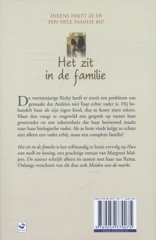 Achterkant van Het zit in de familie