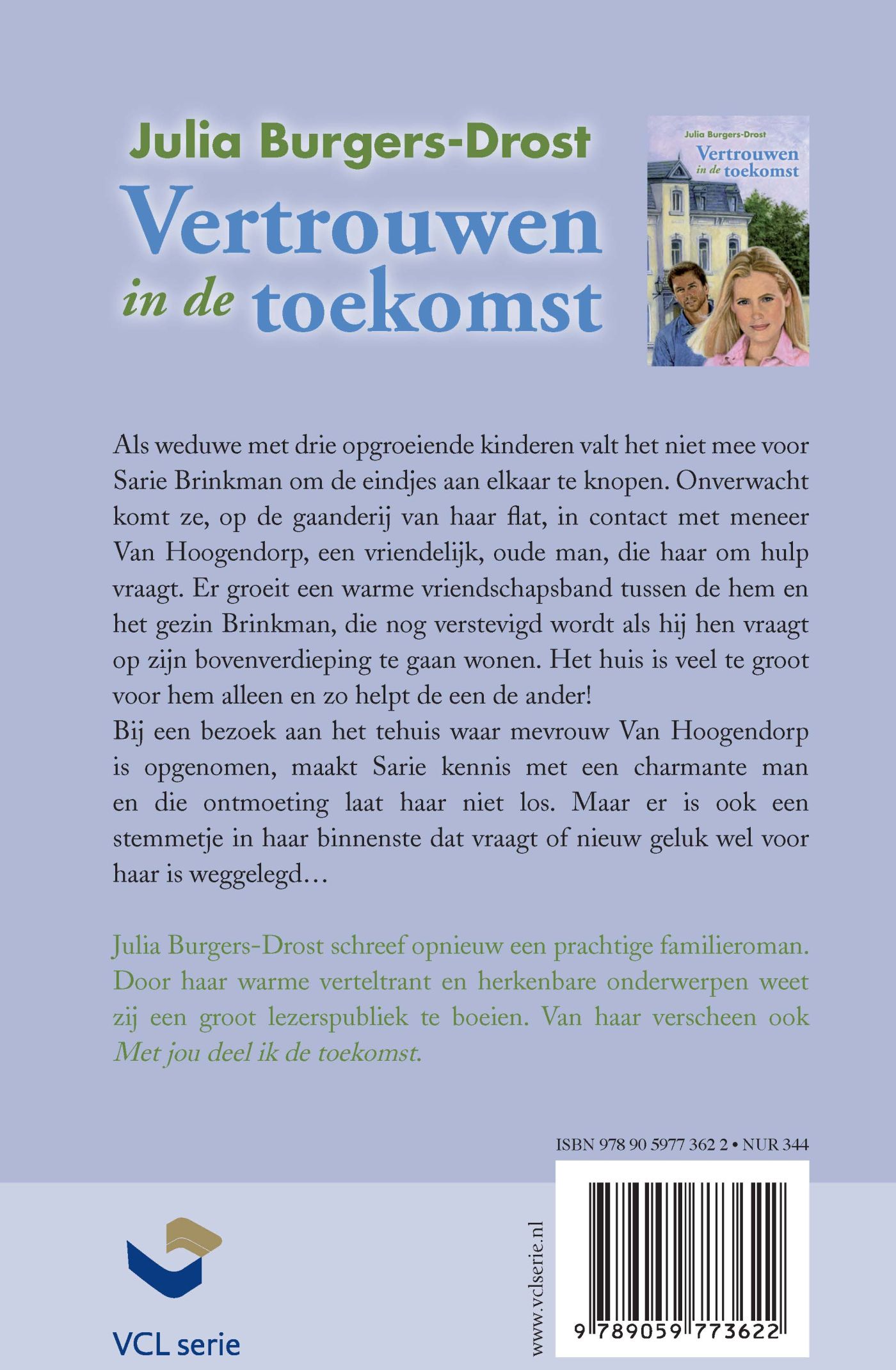 Achterkant van Vertrouwen in de toekomst