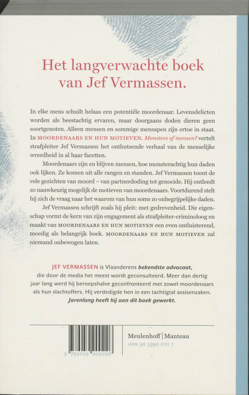 Achterkant van Moordenaars en hun motieven