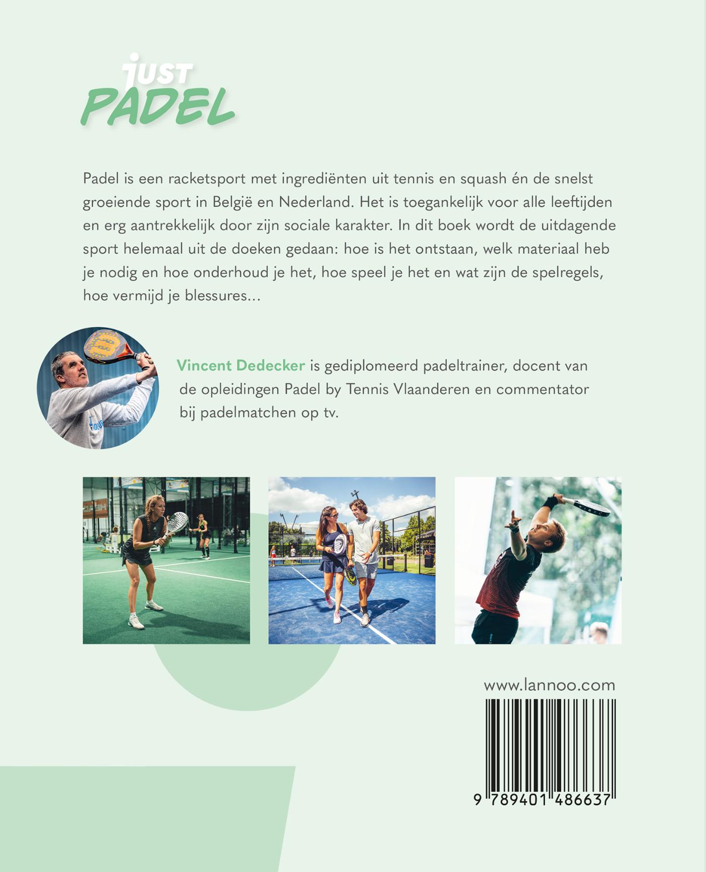 Achterkant van Just Padel