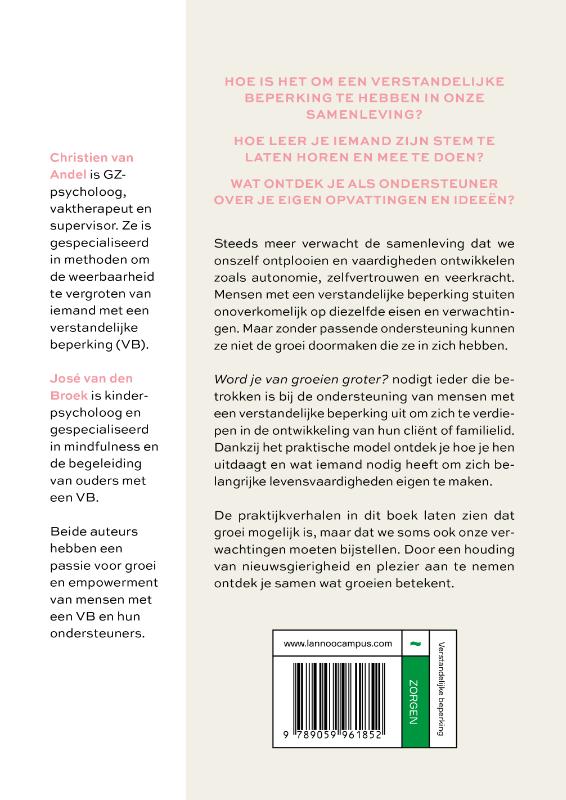Achterkant van Word je van groeien groter?