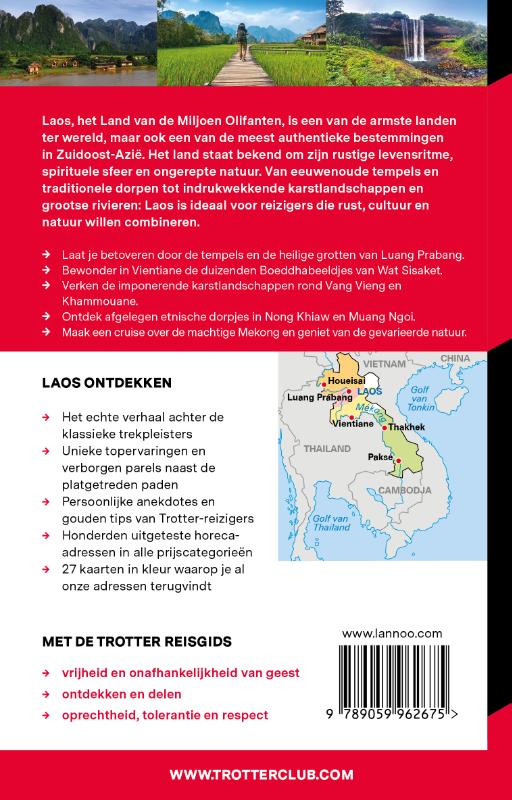 Achterkant van Trotter Laos