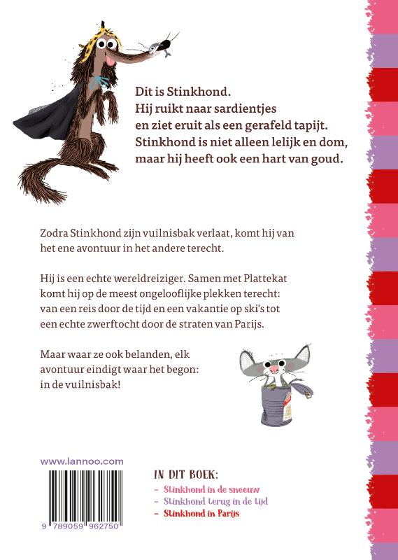 Achterkant van De dikke Stinkhond - Op reis