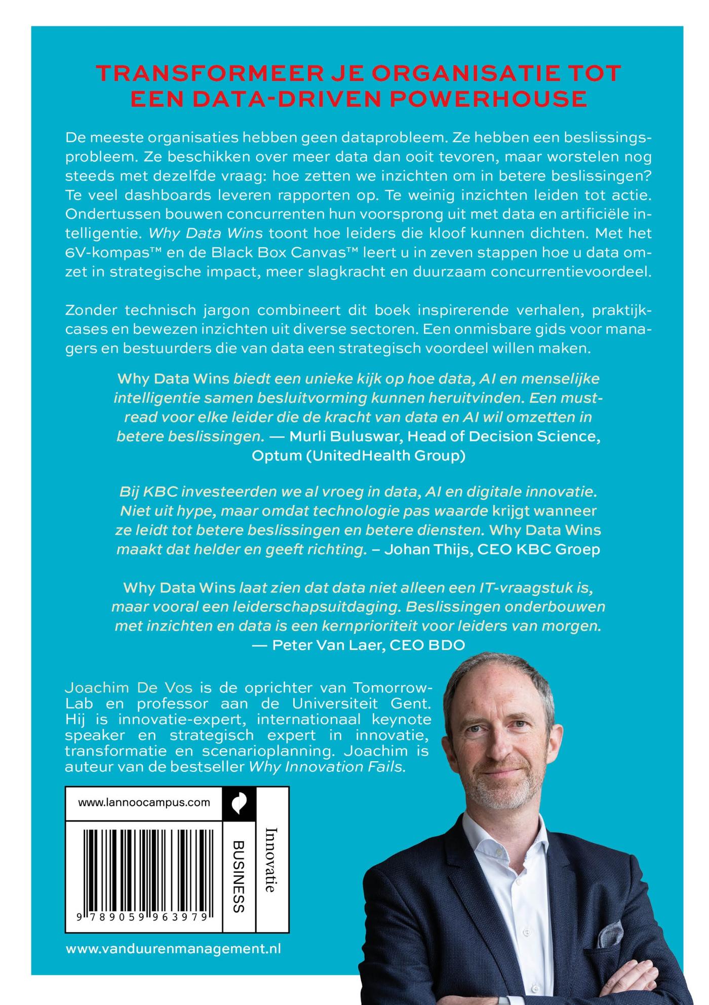 Achterkant van Why Data Wins